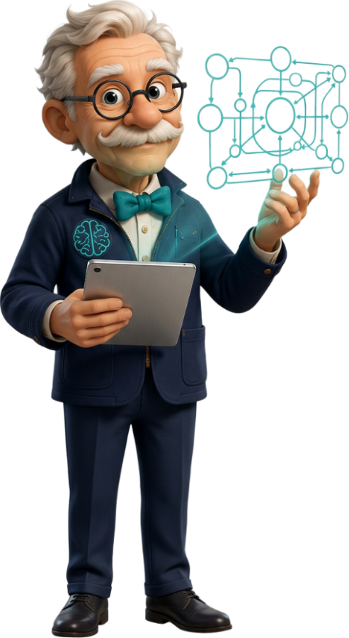 Illustration of Professor Cirrus