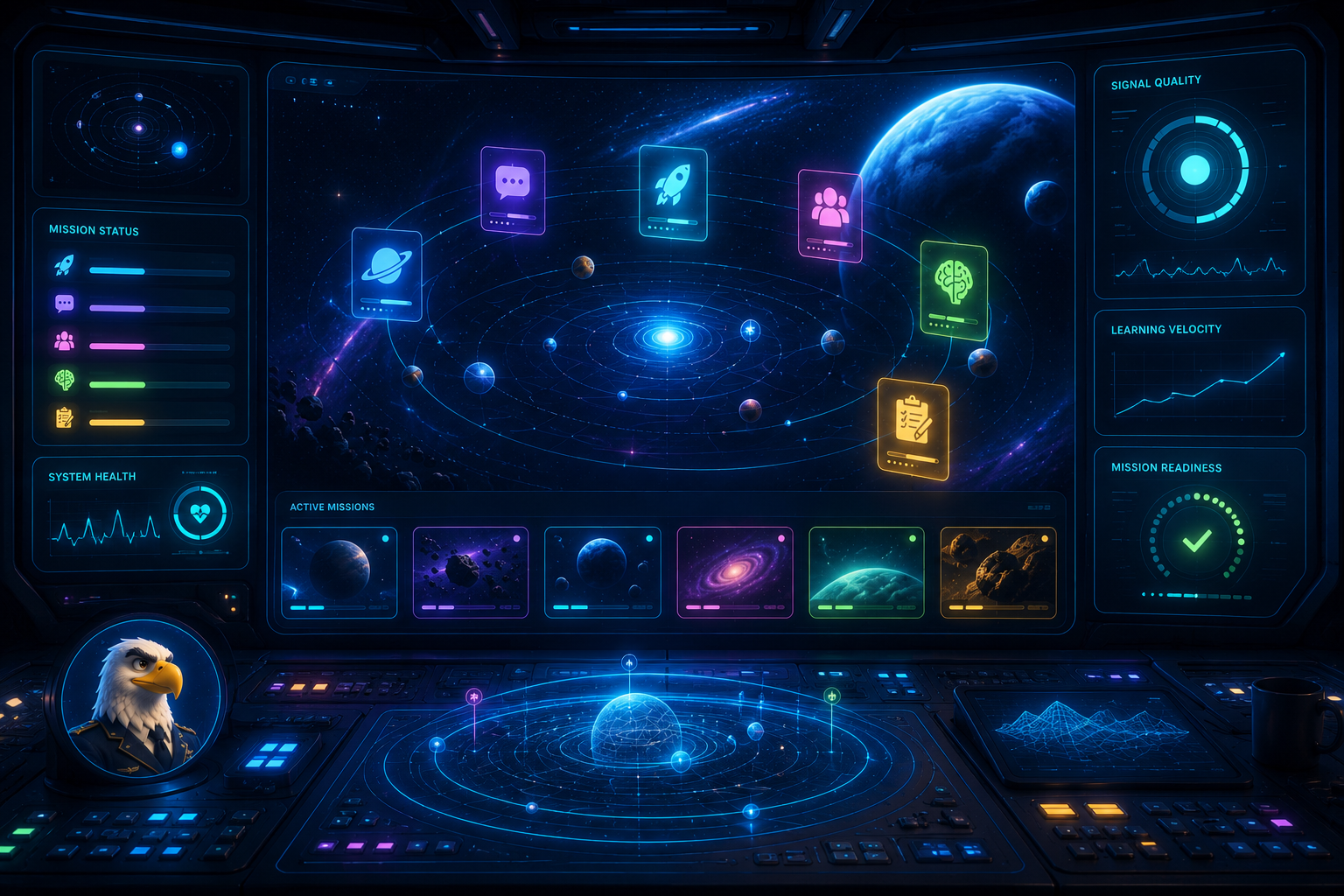 COSMOS Mission Control dashboard preview